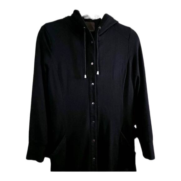 The Eight Senses Snap Front Cardigan Jacket Coatigan Minimalist Women's S - Picture 4 of 8